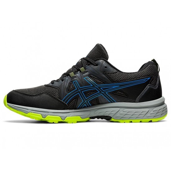 Asics Gel-Venture 8 Black/Directoire Blue Trail Running Shoes Men