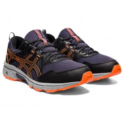 Asics Gel-Venture 8 Black/Shocking Orange Trail Running Shoes Men