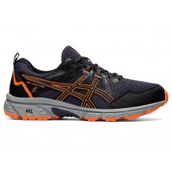 Asics Gel-Venture 8 Black/Shocking Orange Trail Running Shoes Men