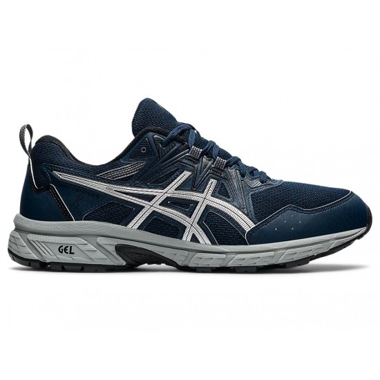 Asics Gel-Venture 8 French Blue/Pure Silver Trail Running Shoes Men