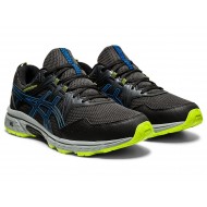 Asics Gel-Venture 8 (4E) Black/Directoire Blue Trail Running Shoes Men