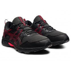 Asics Gel-Venture 8 (4E) Black/Electric Red Trail Running Shoes Men