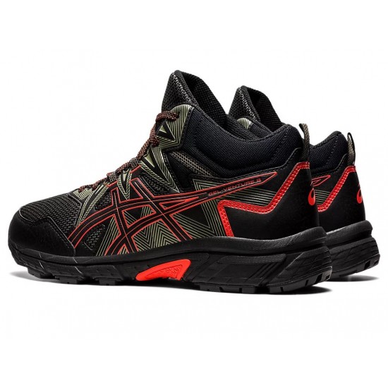 Asics Gel-Venture 8 Mt Black/Cherry Tomato Trail Running Shoes Men