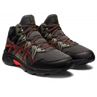 Asics Gel-Venture 8 Mt Black/Cherry Tomato Trail Running Shoes Men