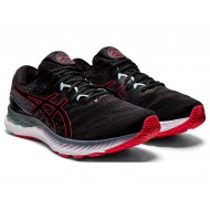 Asics Gel-Nimbus 23 Black/Electric Red Running Shoes Men