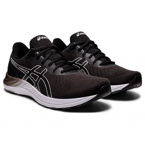 Asics Gel-Excite 8 (4E) Black/White Running Shoes Men