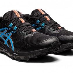 Asics Gel-Sonoma 6 Black/Digital Aqua Trail Running Shoes Men