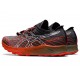 Asics Fujispeed Black/Cherry Tomato Trail Running Shoes Men