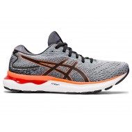 Asics Gel-Nimbus 24 Sheet Rock/Shocking Orange Running Shoes Men