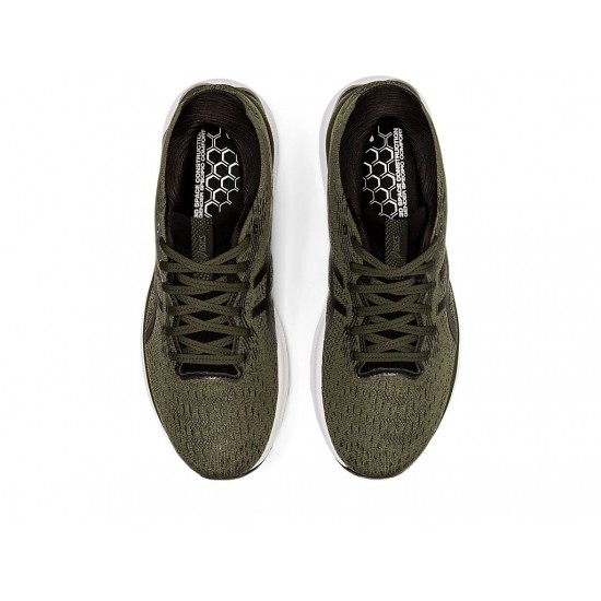 Asics Gel-Nimbus 24 Olive Canvas/Gunmetal Running Shoes Men