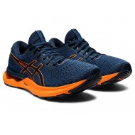 Asics Gel-Nimbus 24 French Blue/Shocking Orange Running Shoes Men