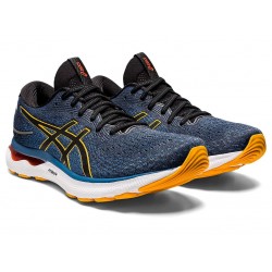 Asics Gel-Nimbus 24 Wide Azure/Amber Running Shoes Men