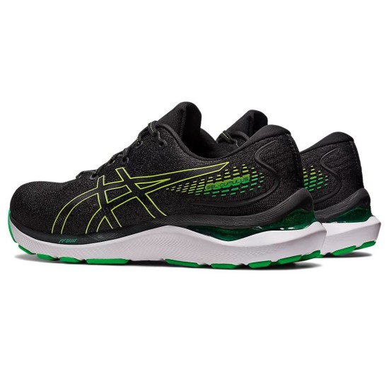 Asics Gel-Cumulus 24 Black/Lime Zest Running Shoes Men