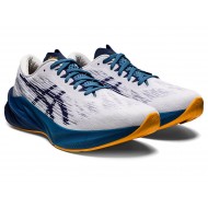 Asics Novablast 3 White/Deep Ocean Running Shoes Men