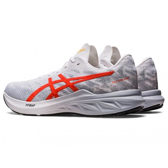 Asics Dynablast 3 White/Cherry Tomato Running Shoes Men