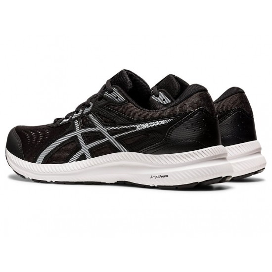 Asics Gel-Contend 8 Extra Wide Black/White Running Shoes Men