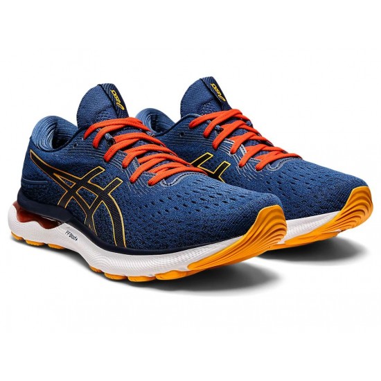 Asics Gel-Nimbus 24 Midnight Blue/Citrus Running Shoes Men