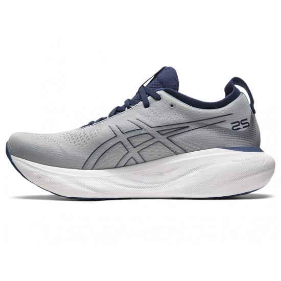 Asics Gel-Nimbus 25 Sheet Rock/Indigo Blue Running Shoes Men