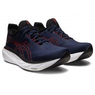 Asics Gel-Nimbus 25 Midnight/Electric Red Running Shoes Men