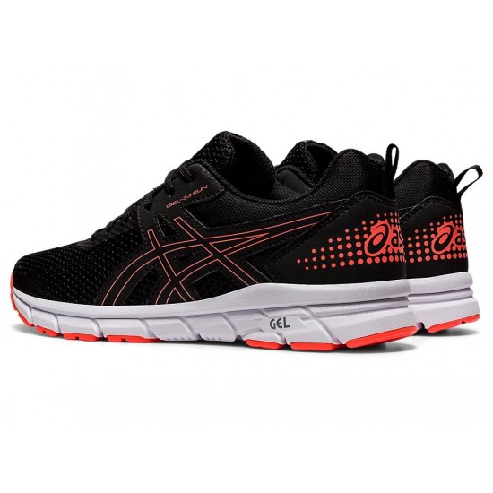 Asics Gel-33 Black/Flash Coral Running Shoes Women