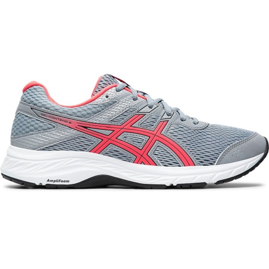 Asics Gel-Contend 6 (D) Sheet Rock/Diva Pink Running Shoes Women