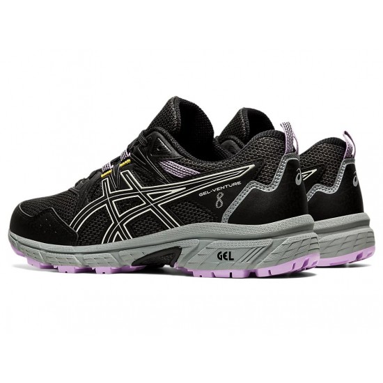 Asics Gel-Venture 8 (D) Black/Ivory Trail Running Shoes Women