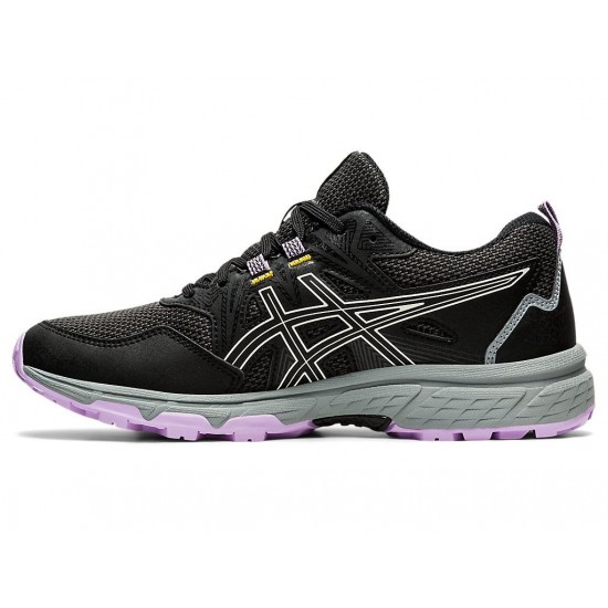 Asics Gel-Venture 8 (D) Black/Ivory Trail Running Shoes Women