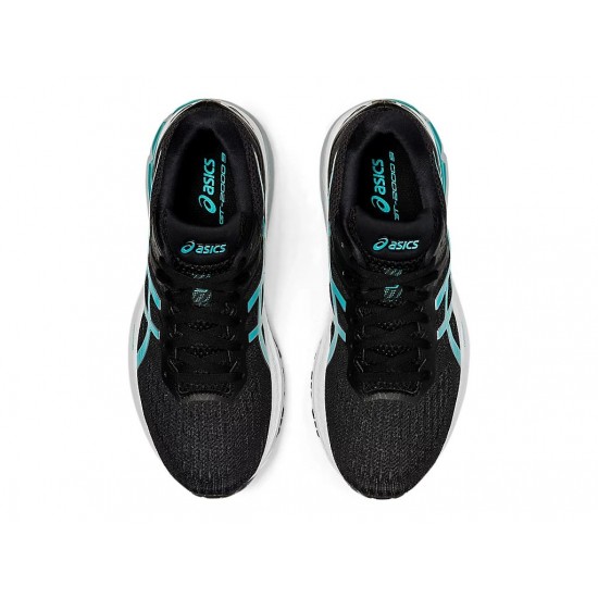 Asics Gt-2000 9 Black/Techno Cyan Running Shoes Women