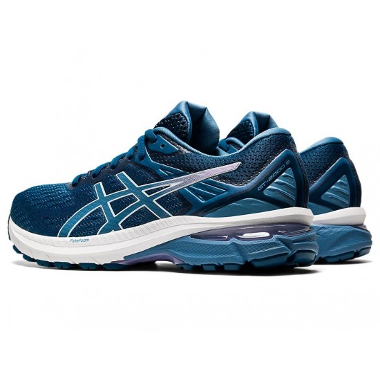 Asics Gt-2000 9 Mako Blue/Grey Floss Running Shoes Women