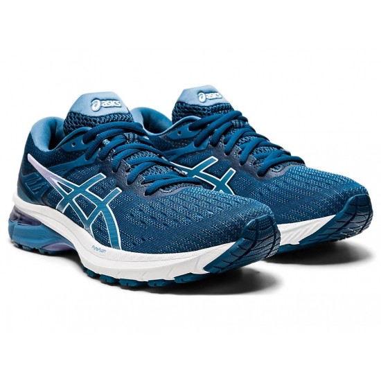 Asics Gt-2000 9 Mako Blue/Grey Floss Running Shoes Women