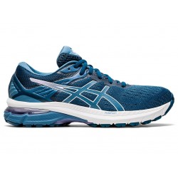 Asics Gt-2000 9 (D) Mako Blue/Grey Floss Running Shoes Women