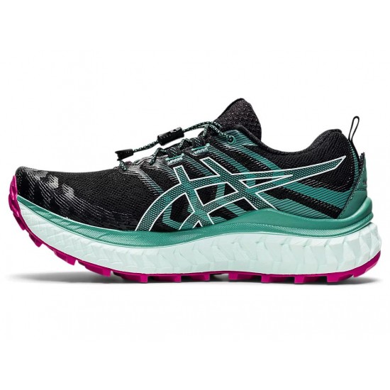 Asics Trabuco Max Black/Soothing Sea Trail Running Shoes Women