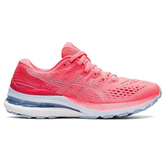 Asics Gel-Kayano 28 (D) Blazing Coral/Mist Running Shoes Women