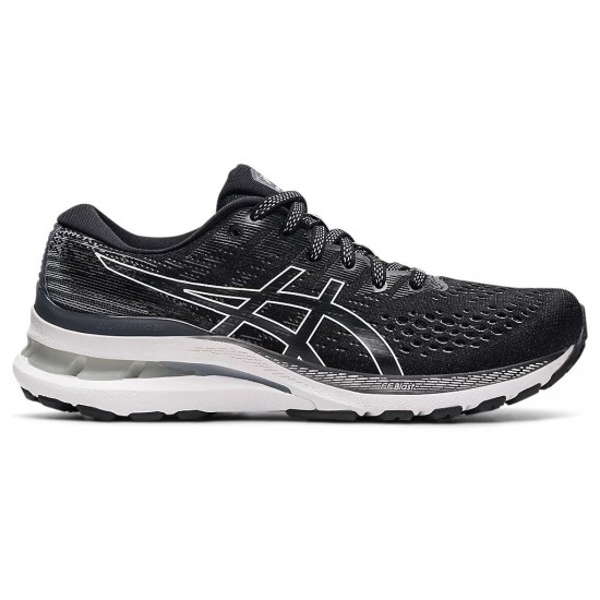 Asics Gel-Kayano 28 Black/White Running Shoes Women