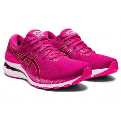 Asics Gel-Kayano 28 Fuchsia Red/Pink Glo Running Shoes Women