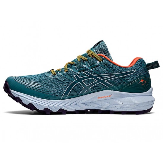 Asics Gel-Trabuco 10 Misty Pine/Soft Sky Trail Running Shoes Women