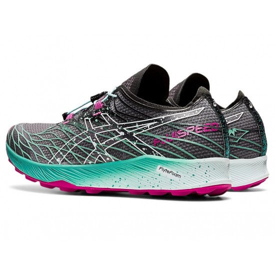 Asics Fujispeed Black/Soothing Sea Trail Running Shoes Women