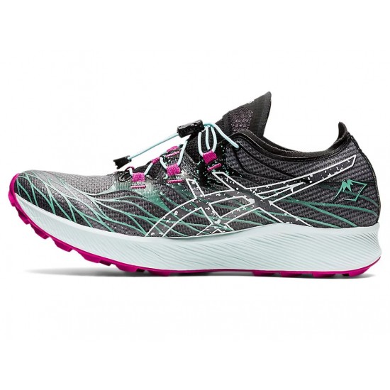 Asics Fujispeed Black/Soothing Sea Trail Running Shoes Women