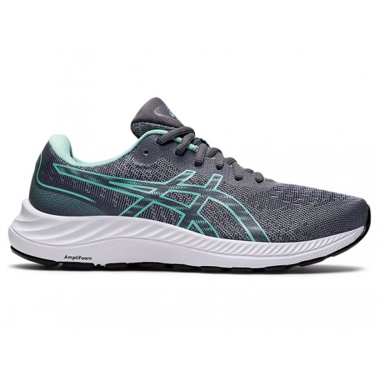 Asics Gel-Excite 9 Wide Sheet Rock/Oasis Green Running Shoes Women