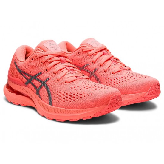 Asics Gel-Kayano 28 Lite-Show Lite Show/Sun Coral Running Shoes Women