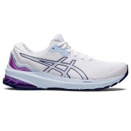 Asics Gt-1000 11 (D) White/Dive Blue Running Shoes Women