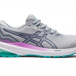 Asics Gt-1000 11 Glacier Grey/Dive Blue Running Shoes Women