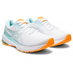 Asics Gt-1000 11 White/Clear Blue Running Shoes Women