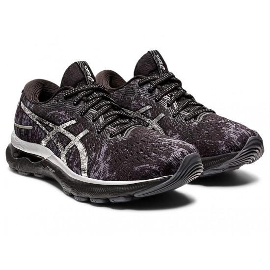 Asics Gel-Nimbus 24 Platinum Carrier Grey/Pure Silver Running Shoes Women