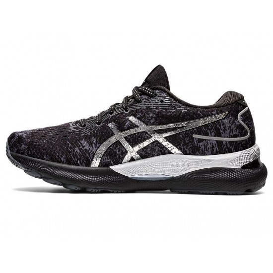 Asics Gel-Nimbus 24 Platinum Carrier Grey/Pure Silver Running Shoes Women