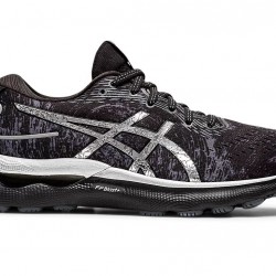 Asics Gel-Nimbus 24 Platinum Carrier Grey/Pure Silver Running Shoes Women