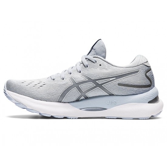 Asics Gel-Nimbus 24 Piedmont Grey/White Running Shoes Women