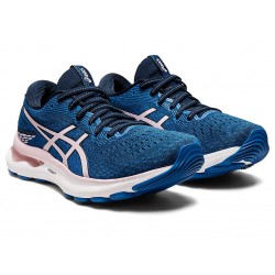 Asics Gel-Nimbus 24 French Blue/Barely Rose Running Shoes Women