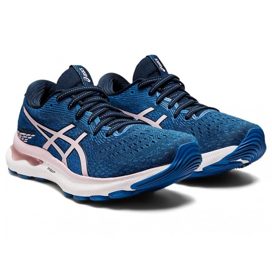 Asics Gel-Nimbus 24 French Blue/Barely Rose Running Shoes Women