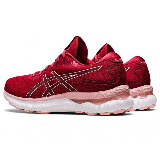 Asics Gel-Nimbus 24 Cranberry/Frosted Rose Running Shoes Women